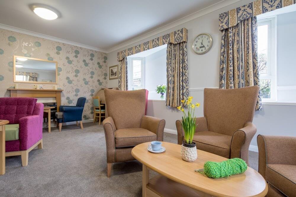 Communal Lounge at Lennox House Care Home in Islington, London