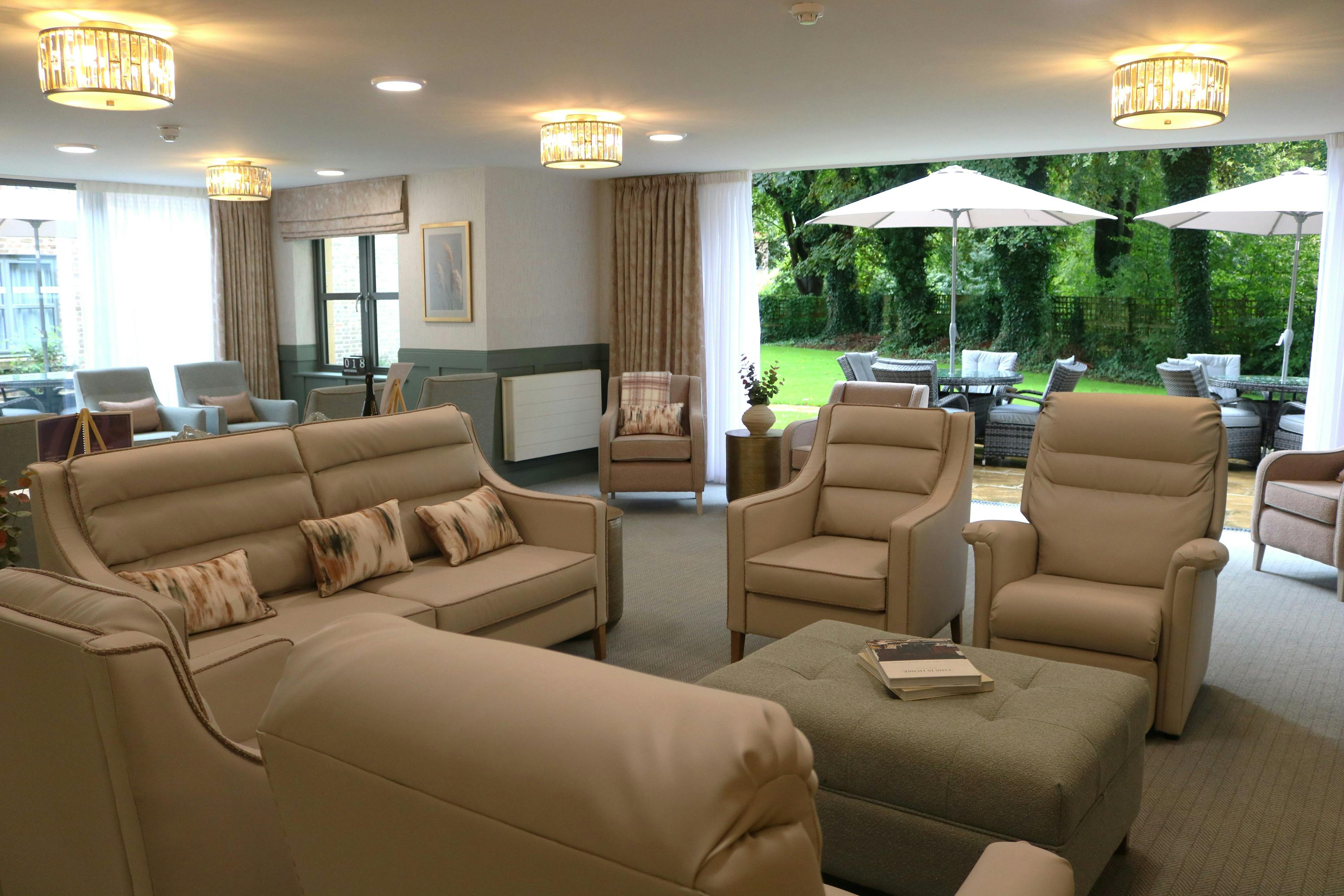 Lounge of Selwood Court in Dorchester, Dorset