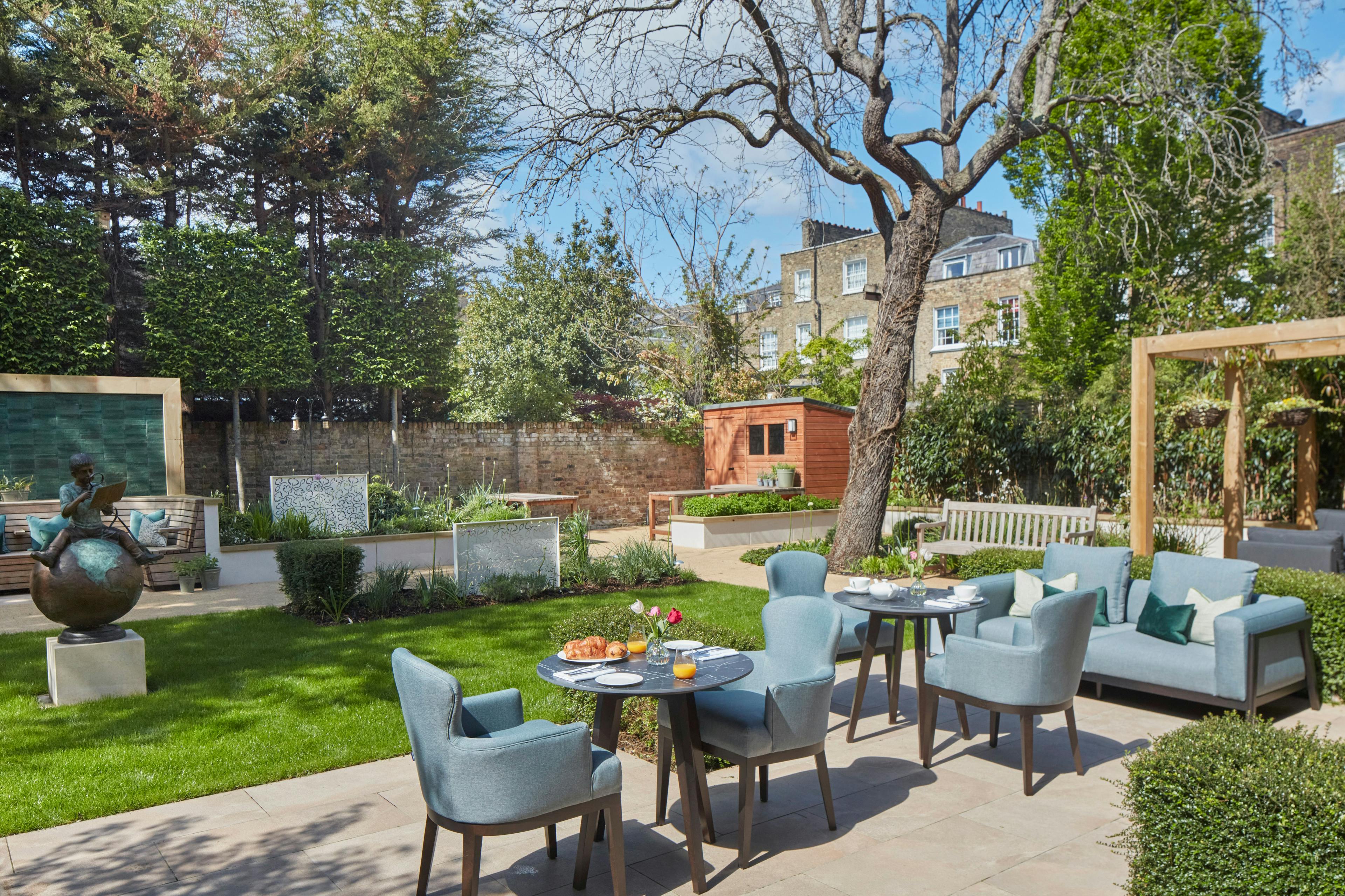 Garden at Abbey Road Care Home in London, England
