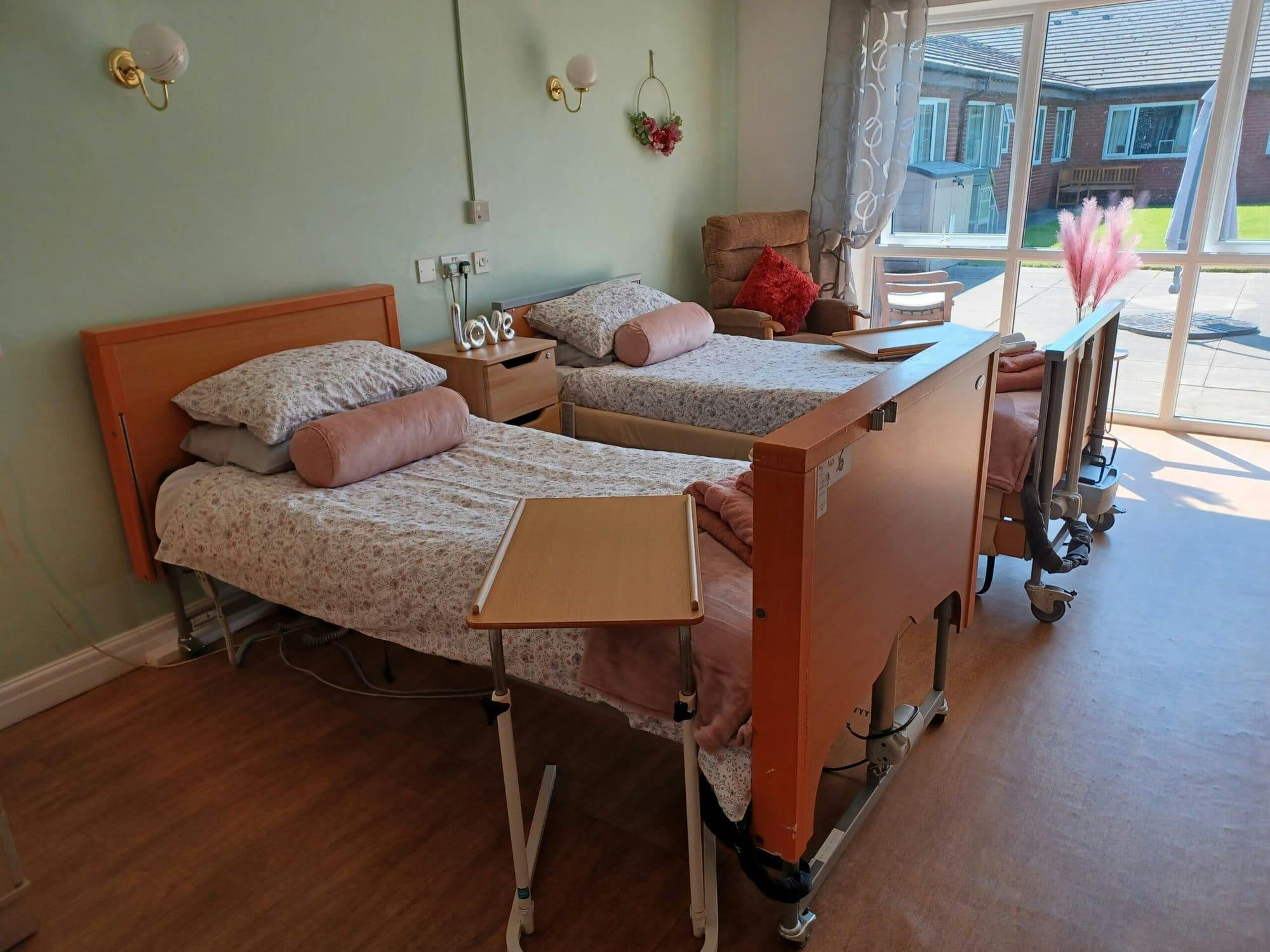 Bedroom at Mahogany Care Home, Newtown, Wigan, Lancashire