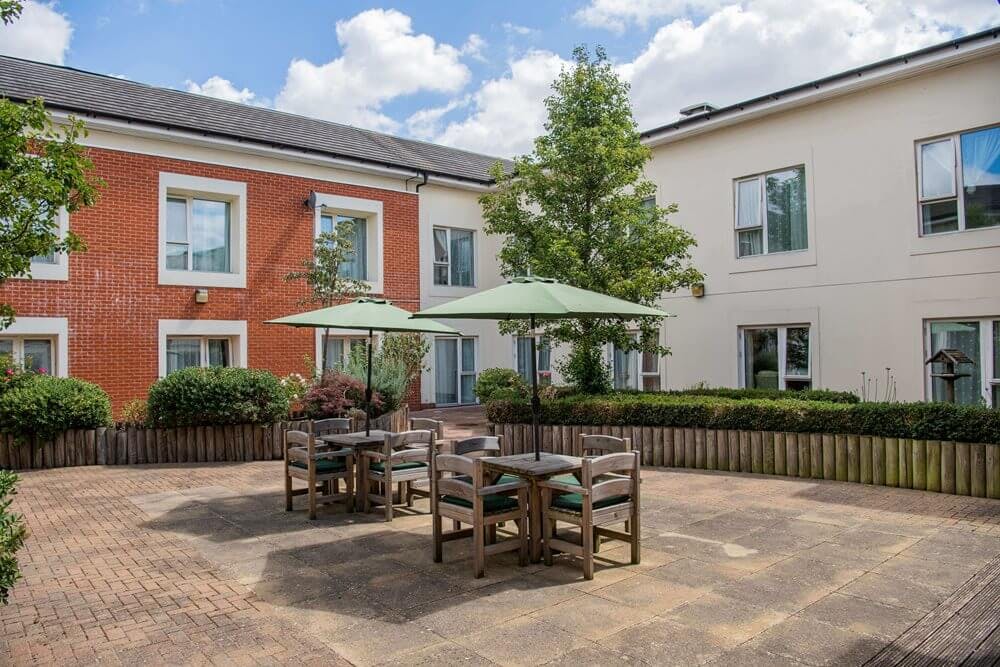 Garden of Manor Lodge Care Home in Chelmsford, Essex