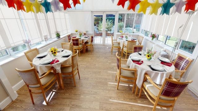 Dining Room at Parkview House Care Home in Chingford, Waltham Forest