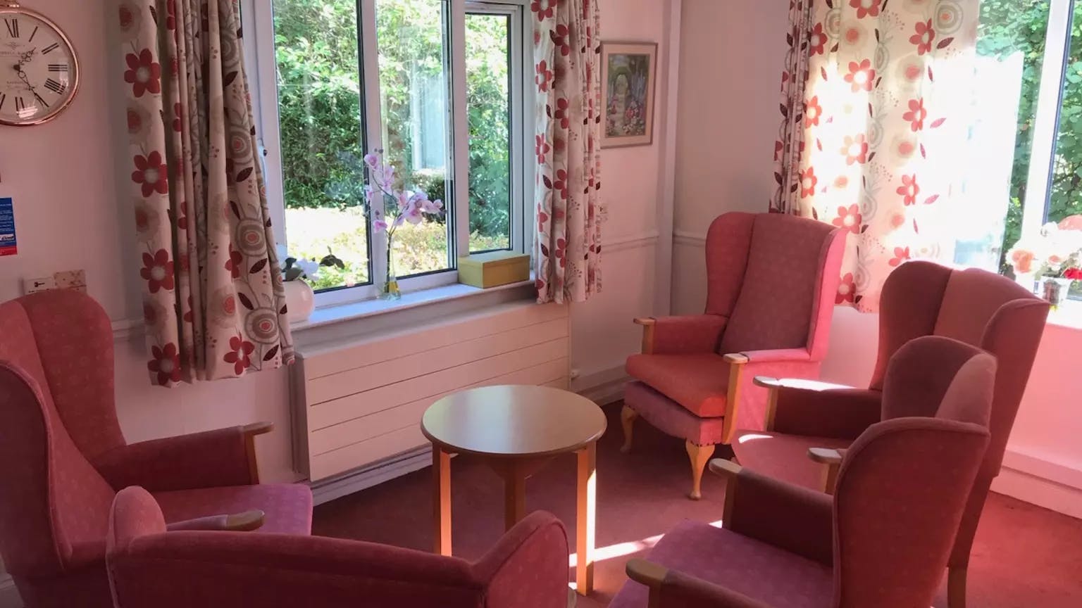 Lounge of Meresworth care home in Rickmansworth, Hertfordshire