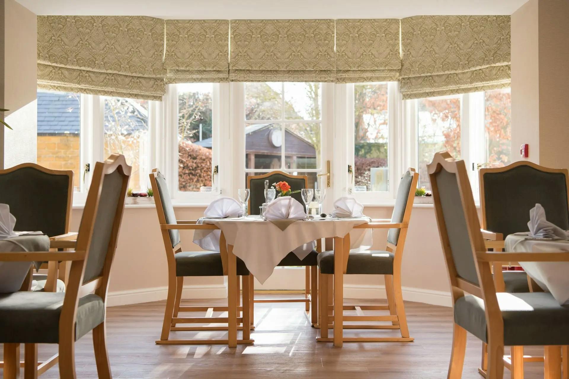 Dining room of Mill house care home in Chipping Campden