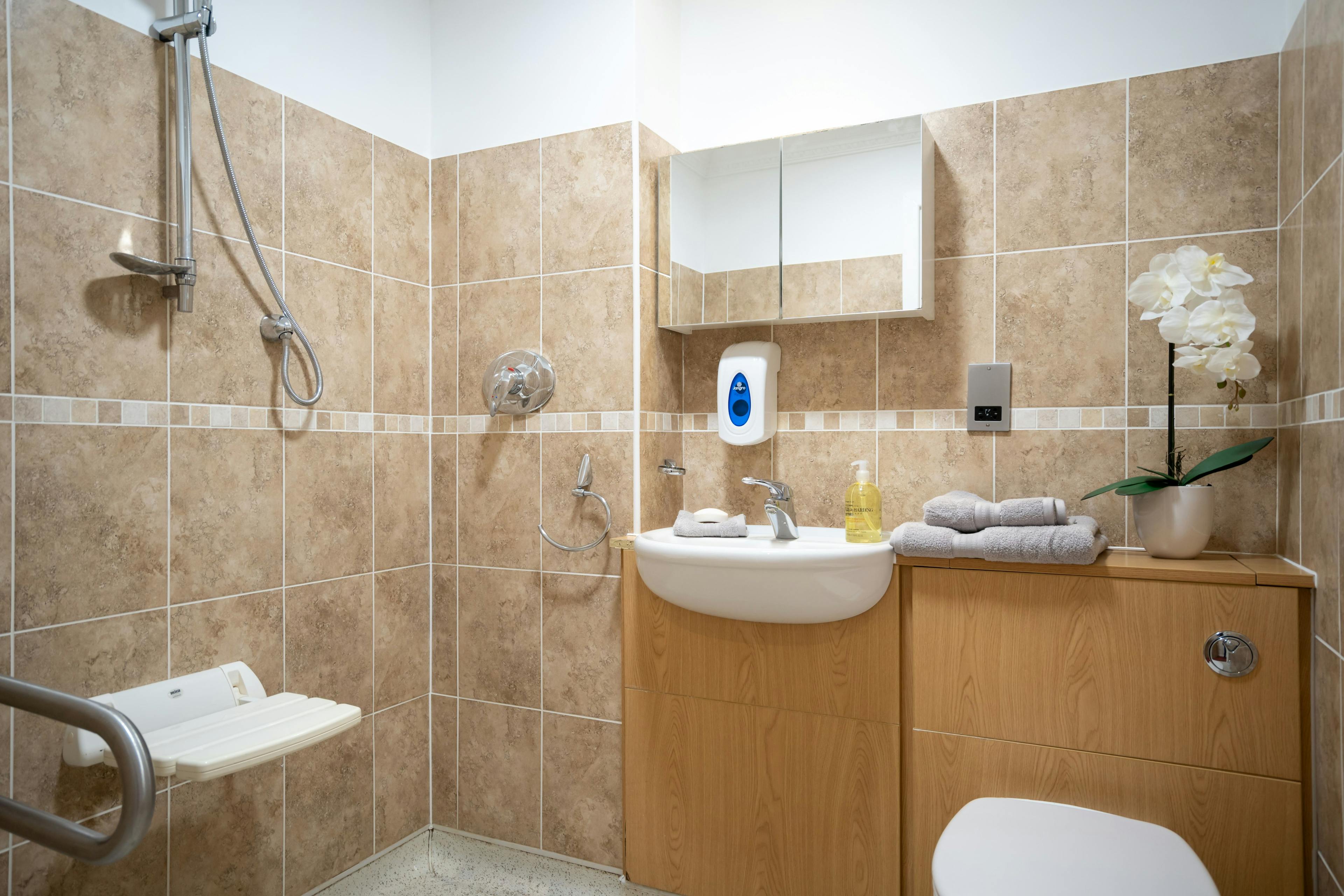 Bathroom of Aranlow House Care Home in Poole, Dorset