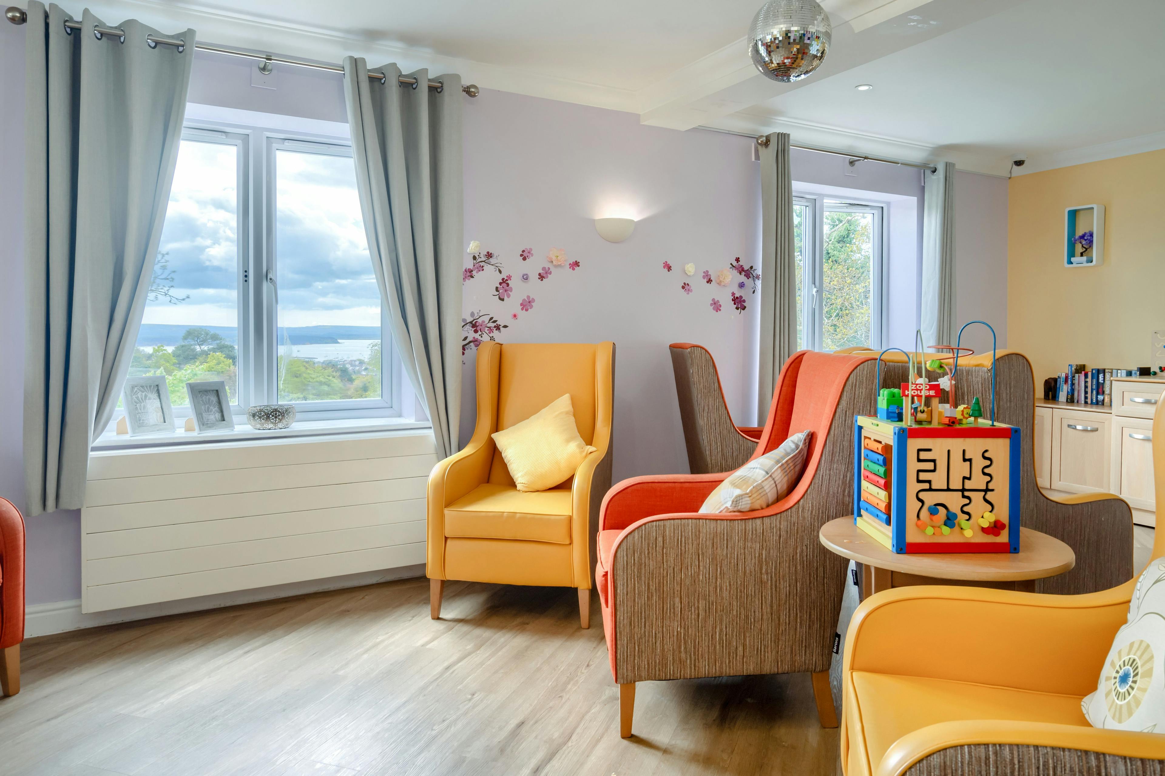 Lounge of Regency Manor Care Home in Poole, Dorset