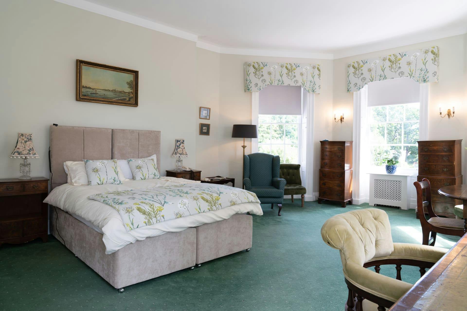 Bedroom at Nyton House Residential Care Home, Chichester, West Sussex