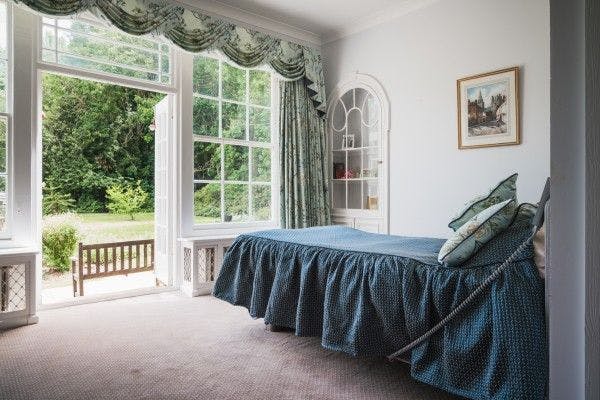 Bedroom at Nyton House Residential Care Home, Chichester, West Sussex