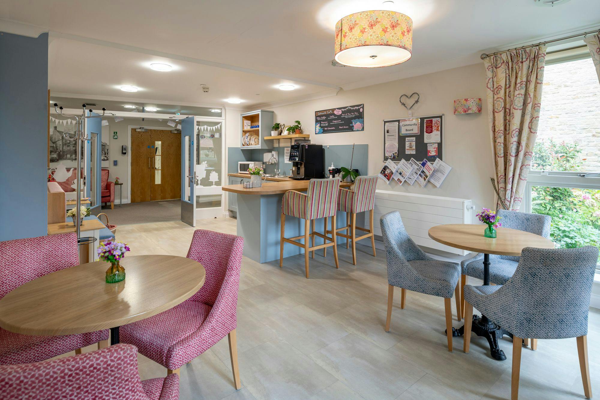 Dining room at Edwardstow Court Care Home in Stow-on-the-Wold, Cotswold