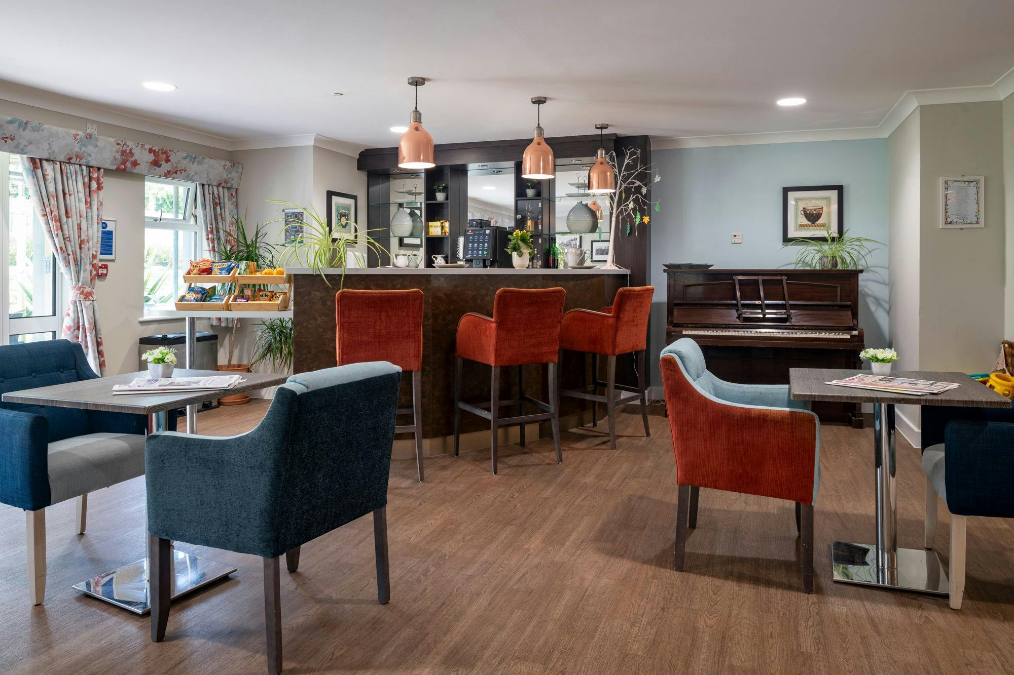 Communal area at Grace Care Home in Thornbury, South Gloucestershire