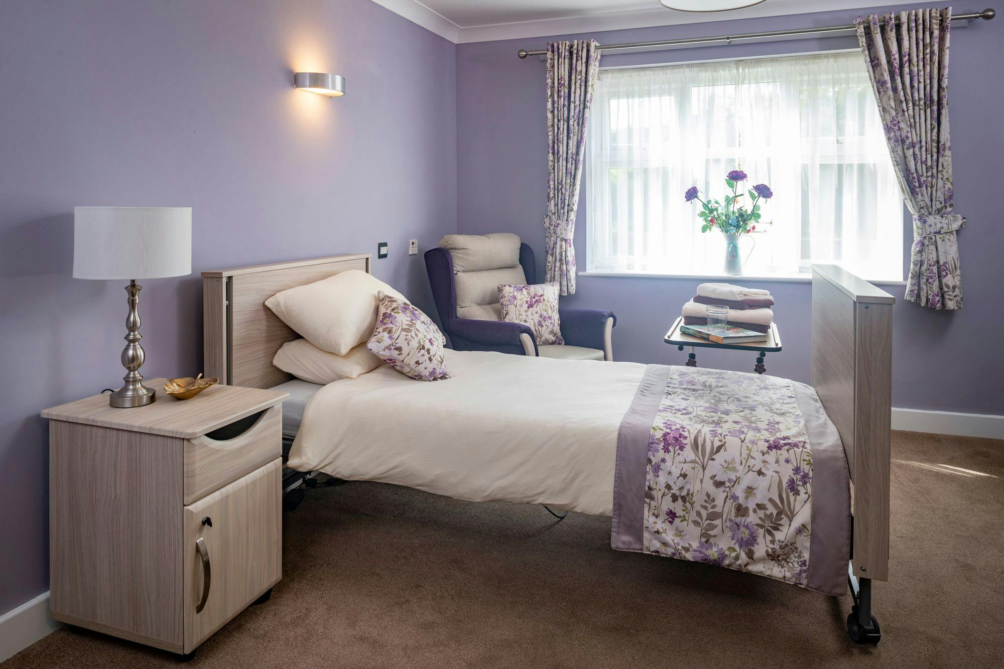Bedroom at Grace Care Home in Thornbury, South Gloucestershire