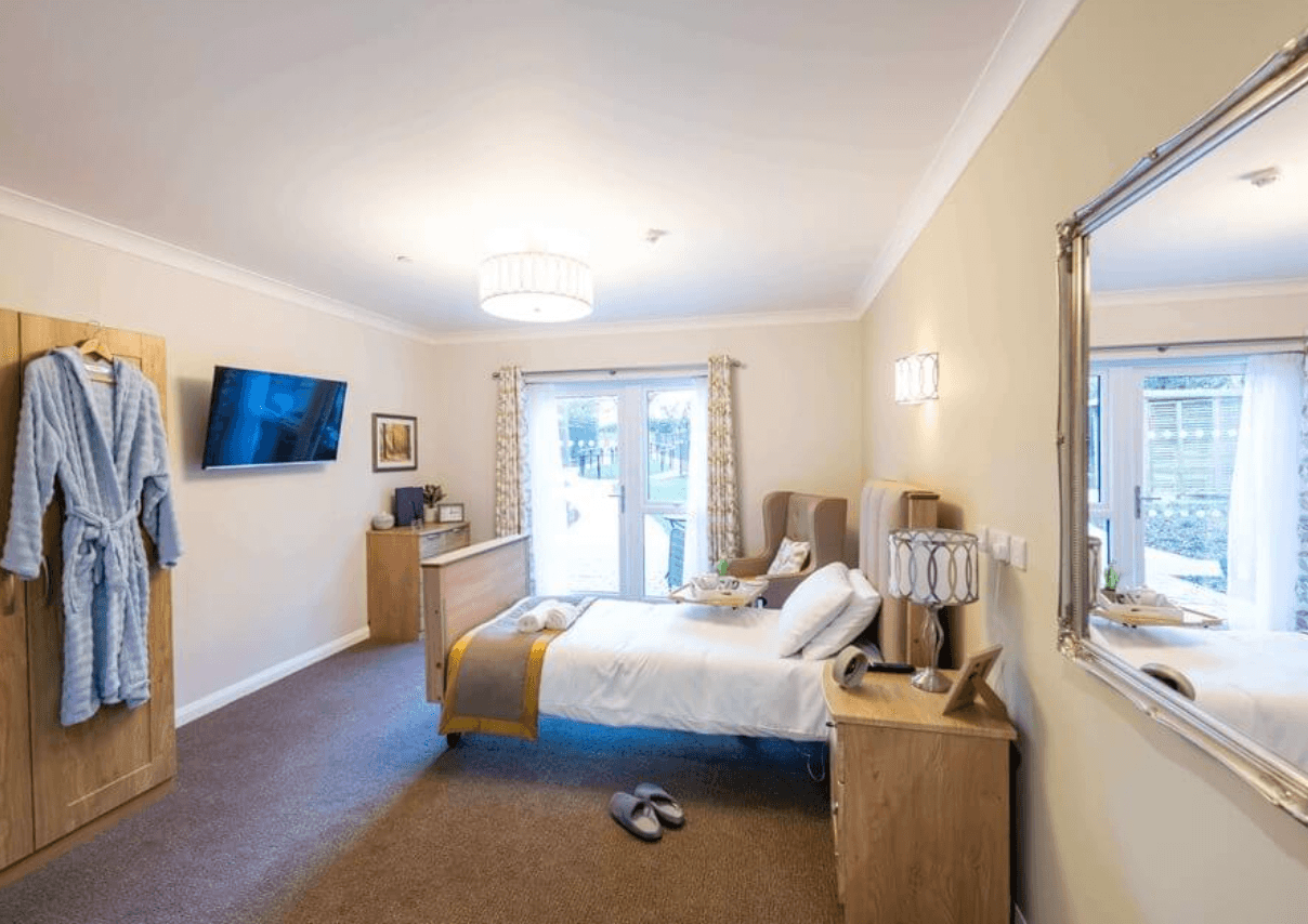 Bedroom at Oak Hill Mews Care Home in Market Harborough, Leicester