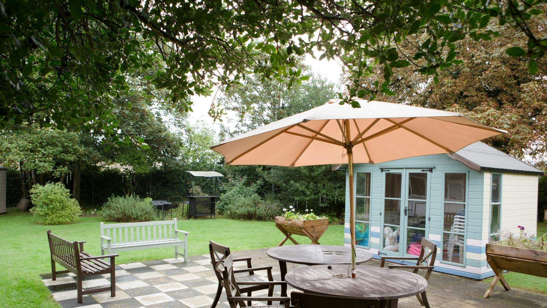 Garden Area at Townsend House Care Home in Oxford, Oxfordshire