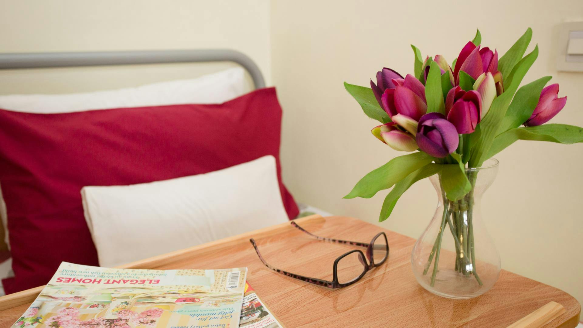 Bedroom at Townsend House Care Home in Oxford, Oxfordshire