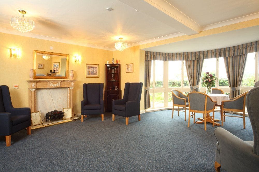 Communal Lounge of Ponteland Manor Care Home in Newcastle upon Tyne, Tyne and Wear