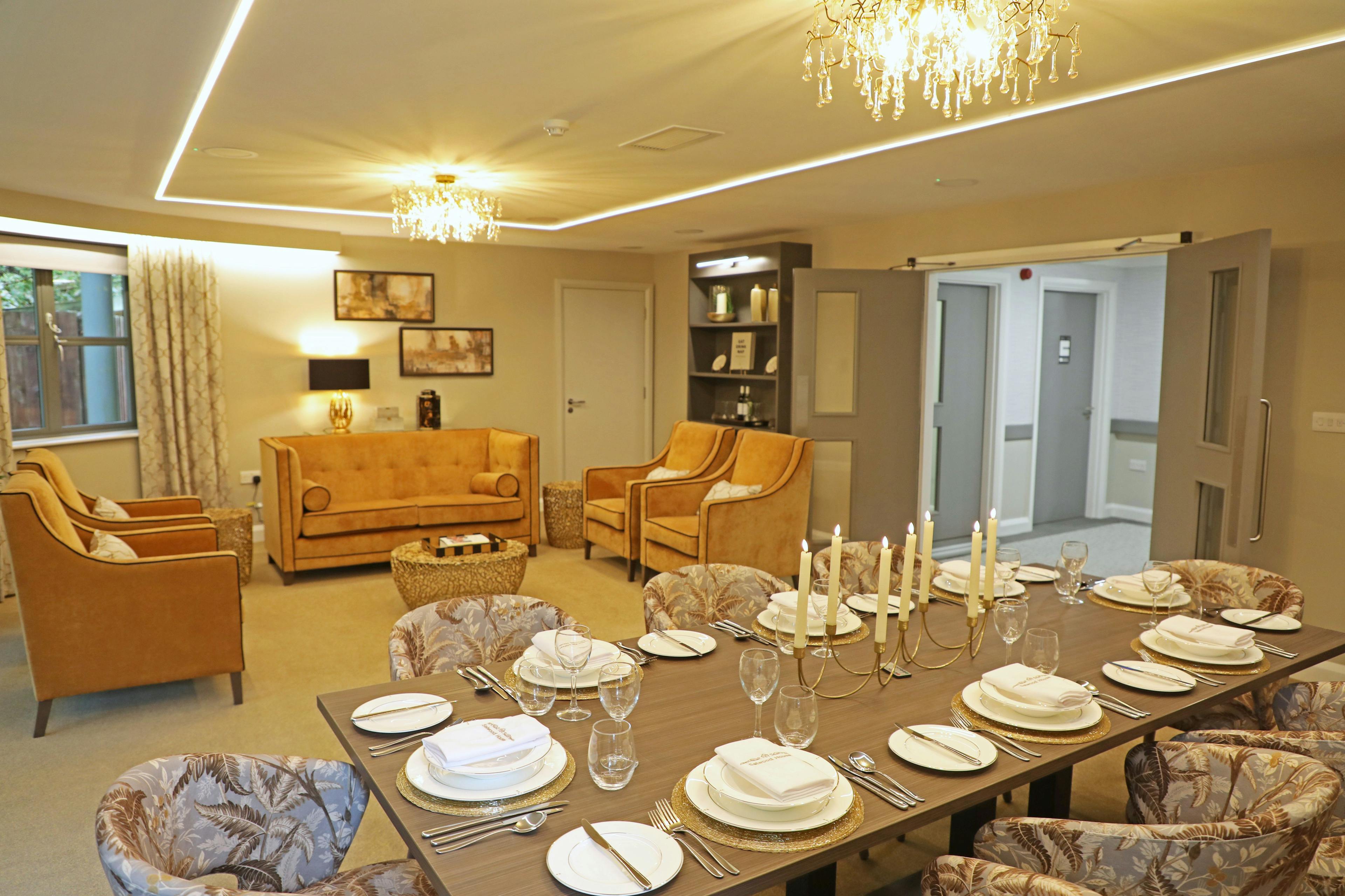 Private dining of Selwood Court in Dorchester, Dorset
