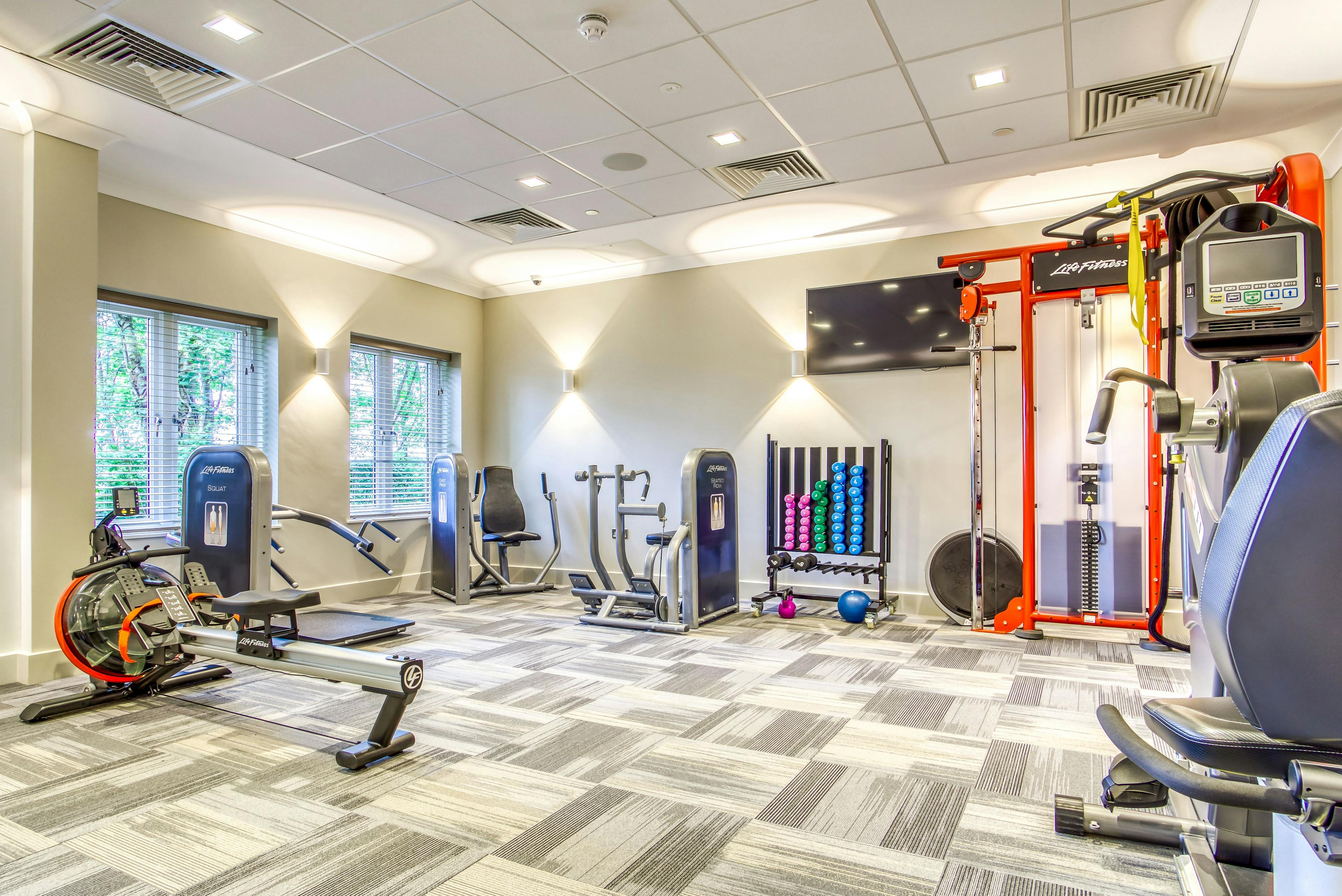 Gym of Wood Norton care home in Evesham, Worcestershire