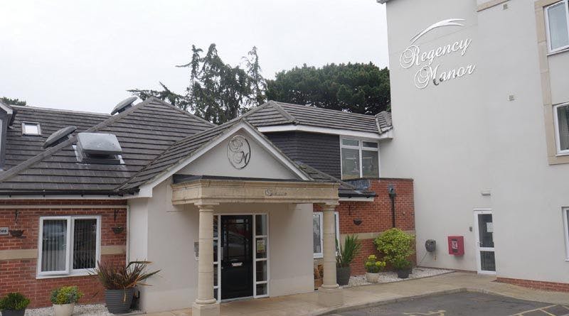 Exterior of Regency Manor Care Home in Poole, Dorset