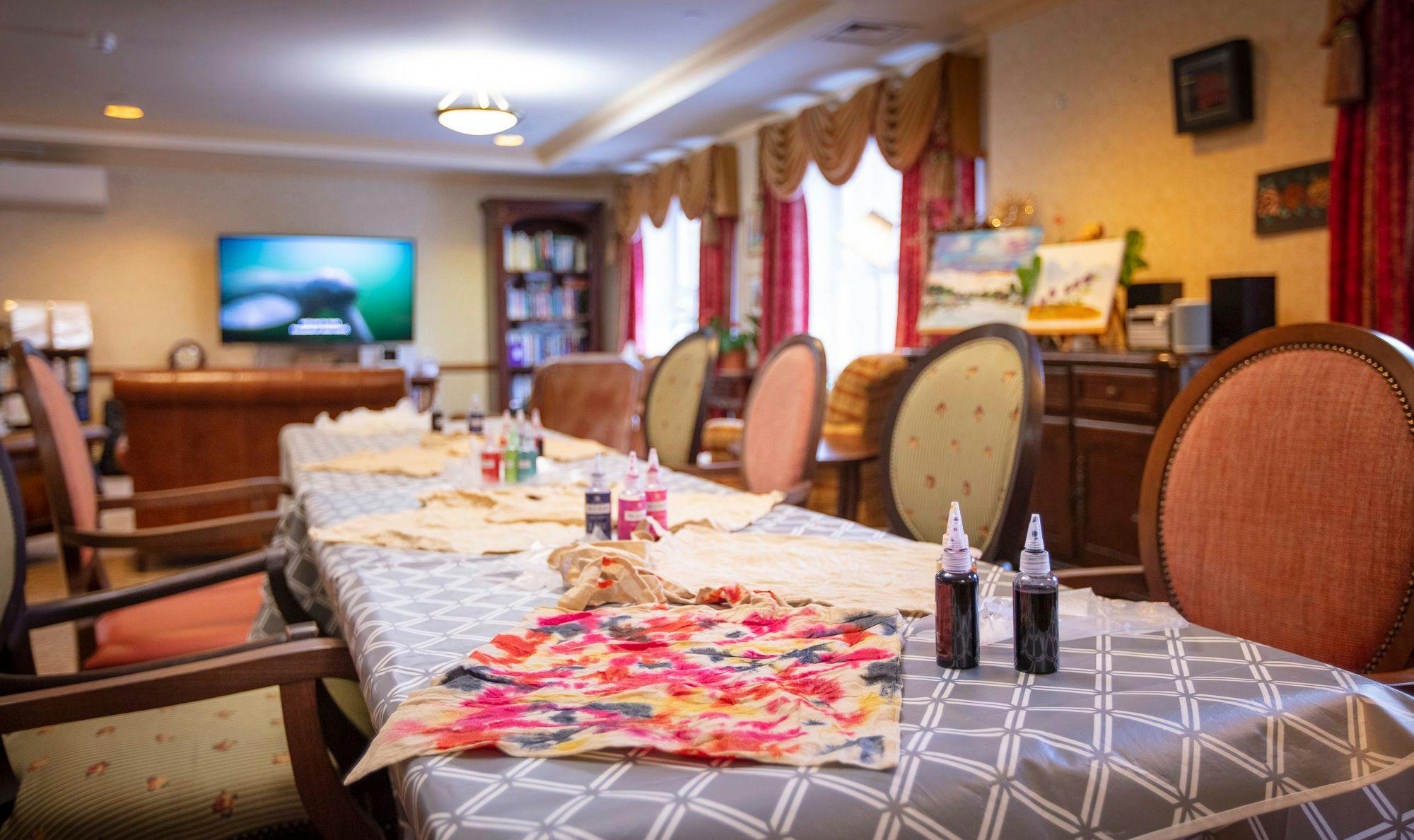 Dining Room at Esher Manor Care Home in Esher, Surrey