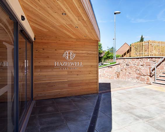 Exterior of Haxelwell care home in Heswall, Wirral