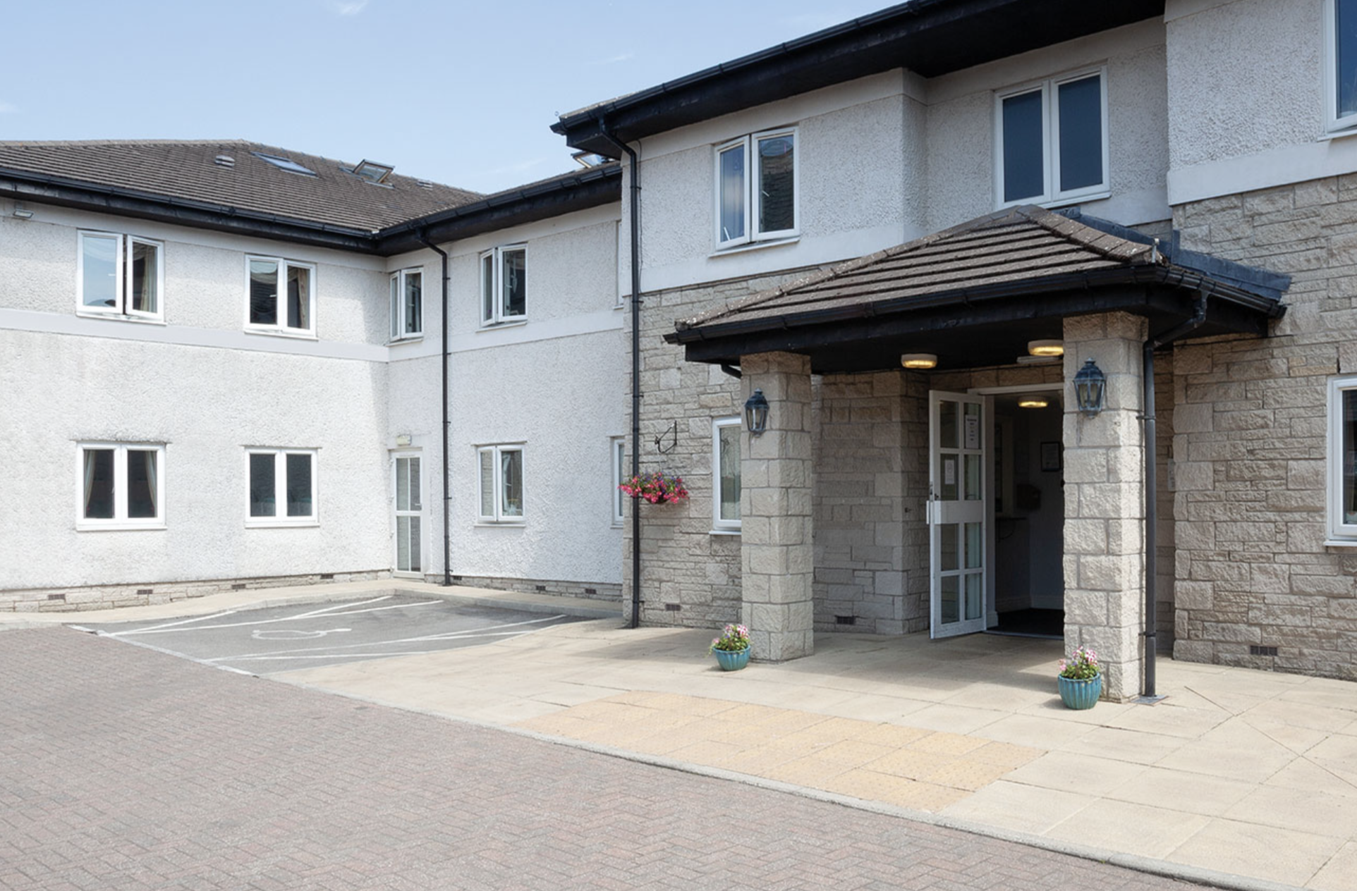 Exterior of Heron Hill care home in Kendal, Cumbria