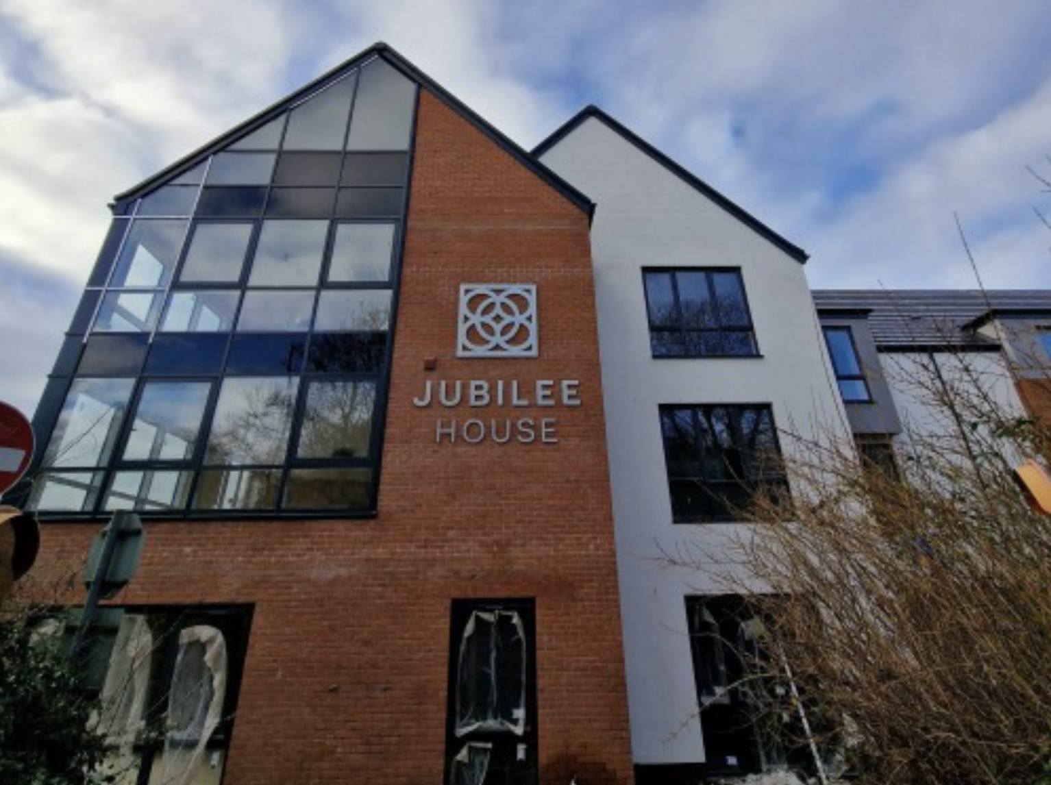 Exterior of Jubilee House care home in Leamington Spa, West Midlands