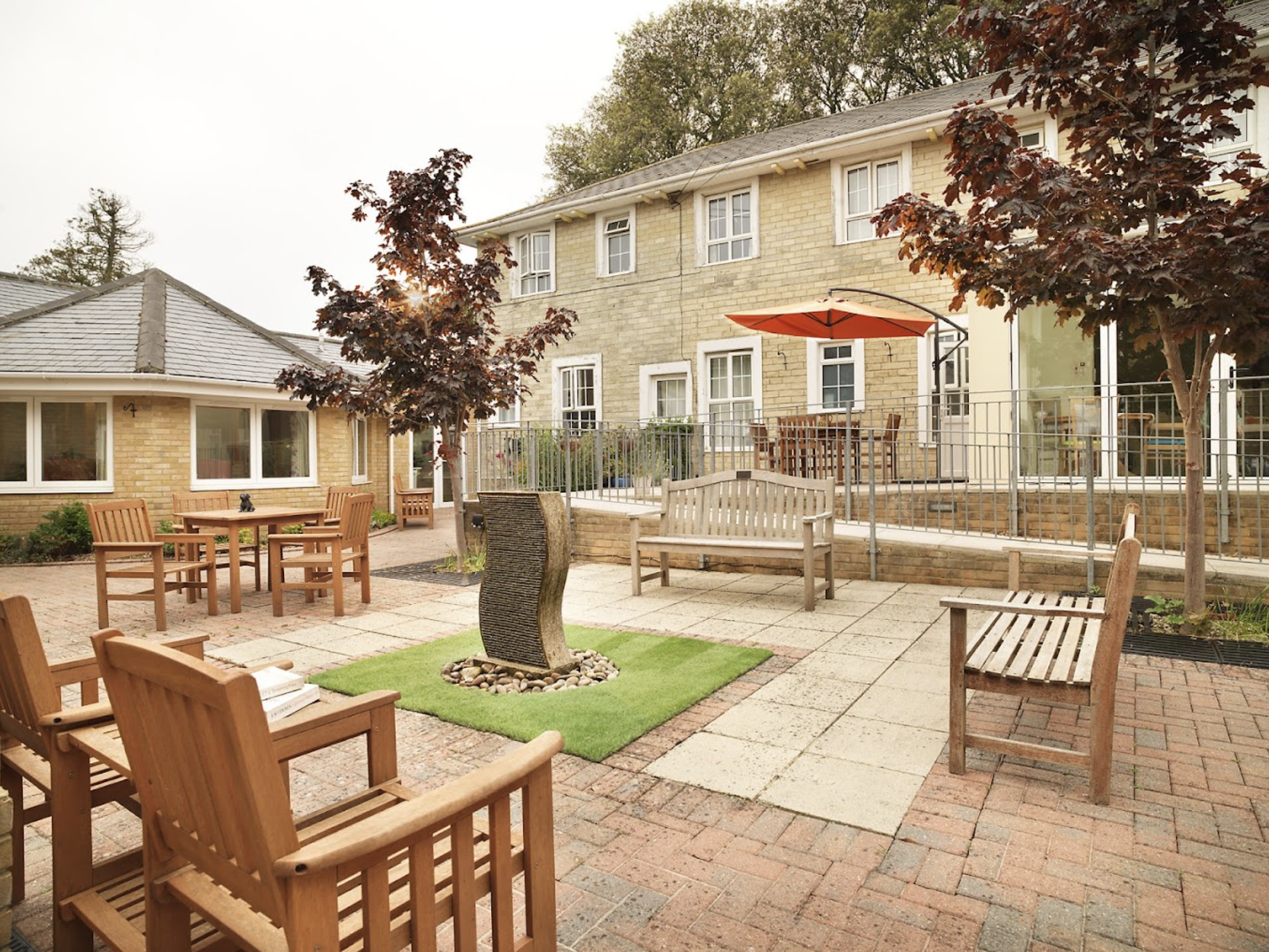 Garden of Highfield House care home in Ryde, Isle of Wight