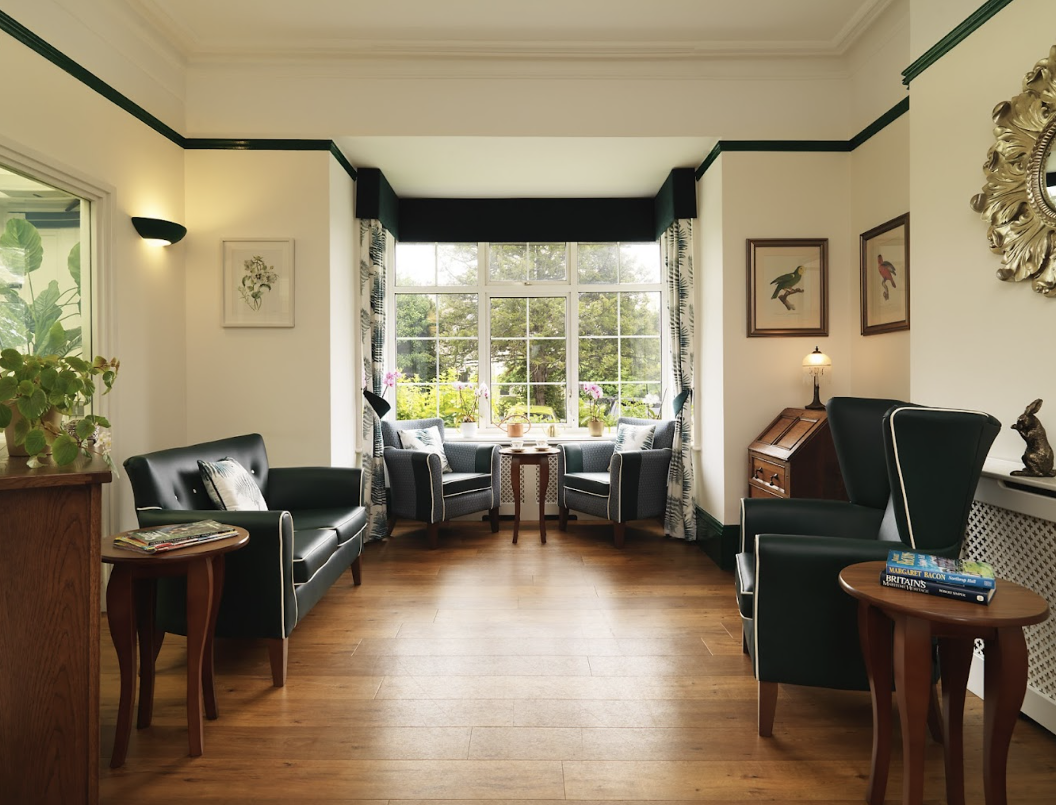 Lounge of Highfield House care home in Ryde, Isle of Wight