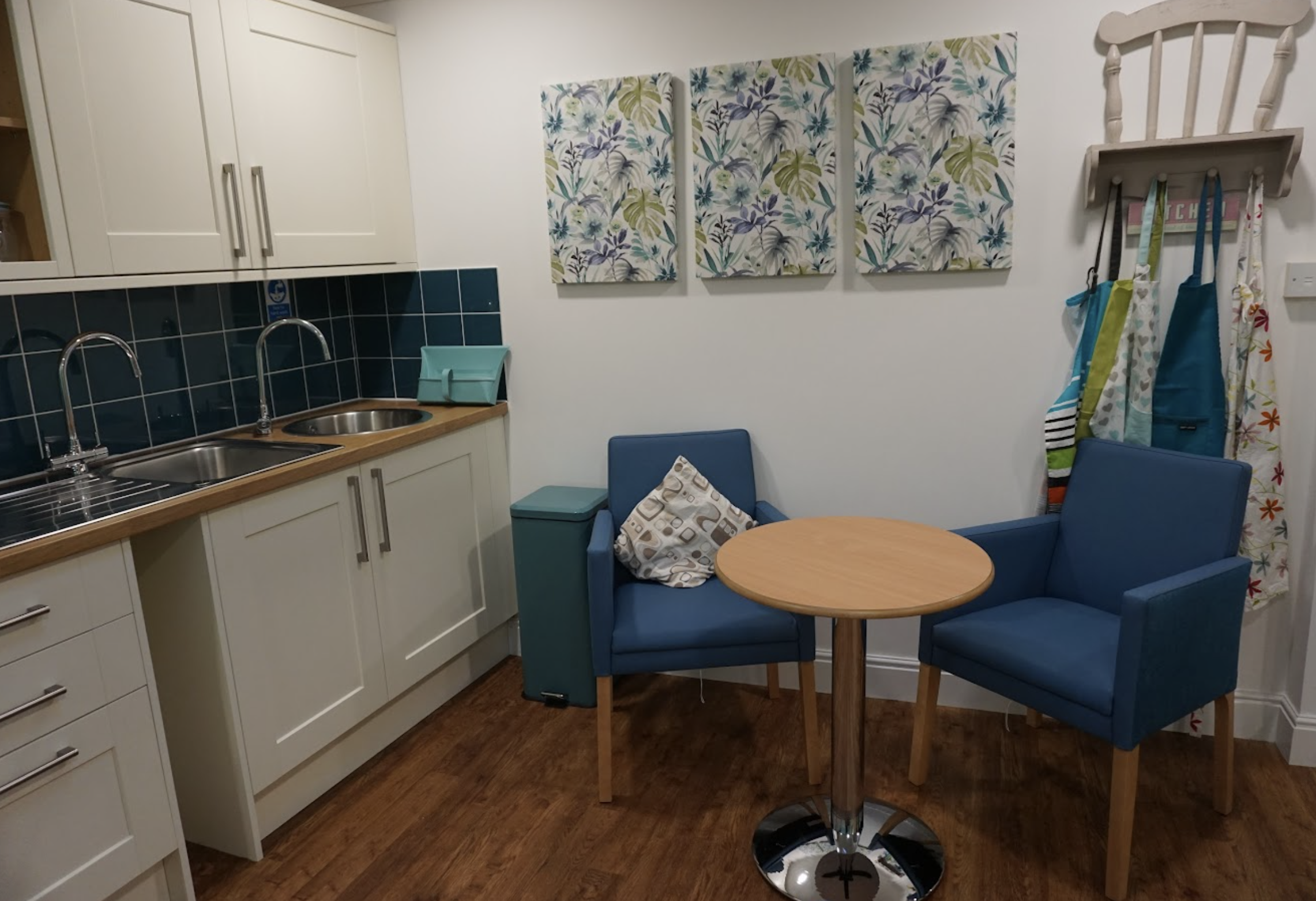 Seating area of Bethel House care home in New Milton, Hampshire