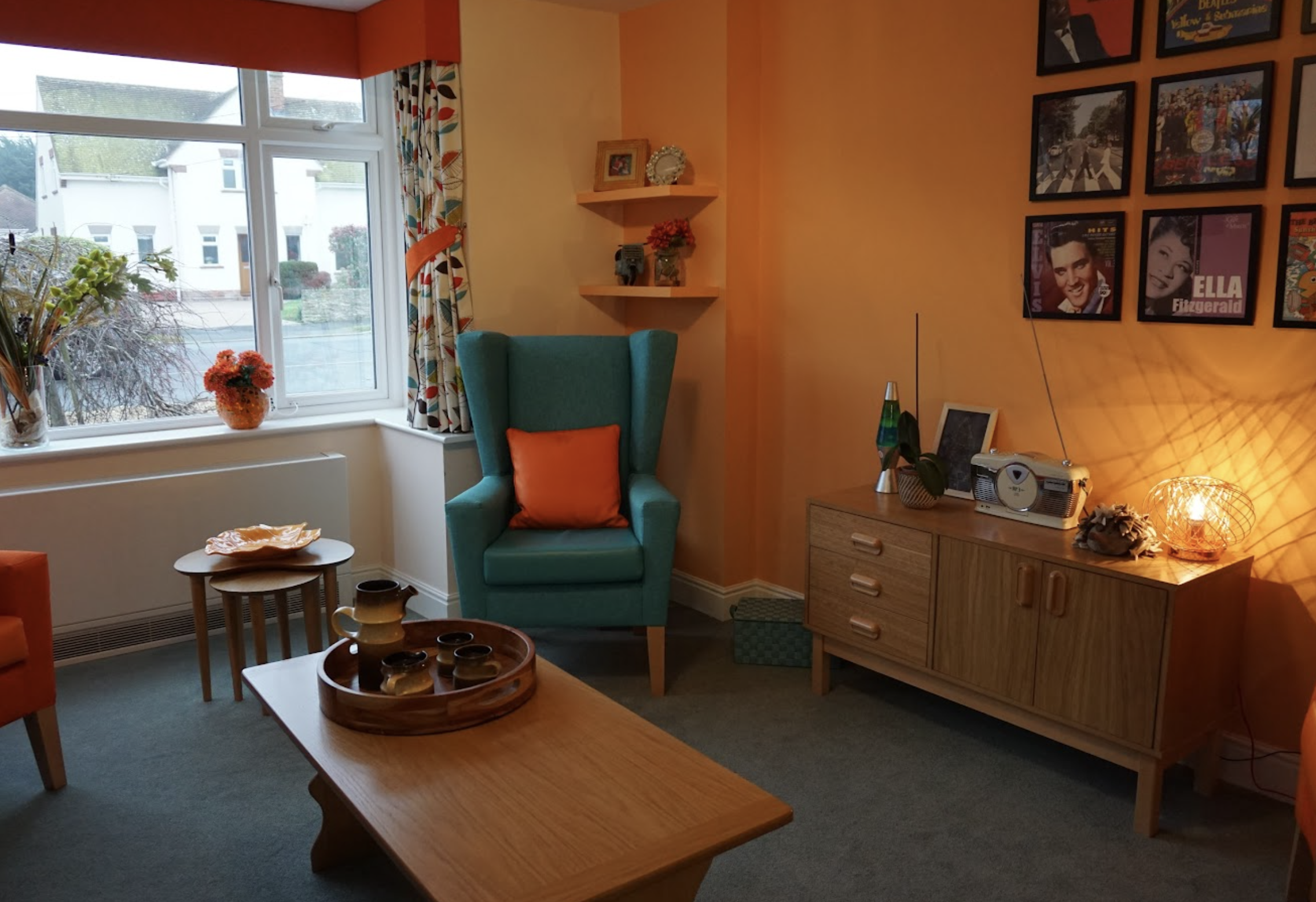 Lounge of Bethel House care home in New Milton, Hampshire
