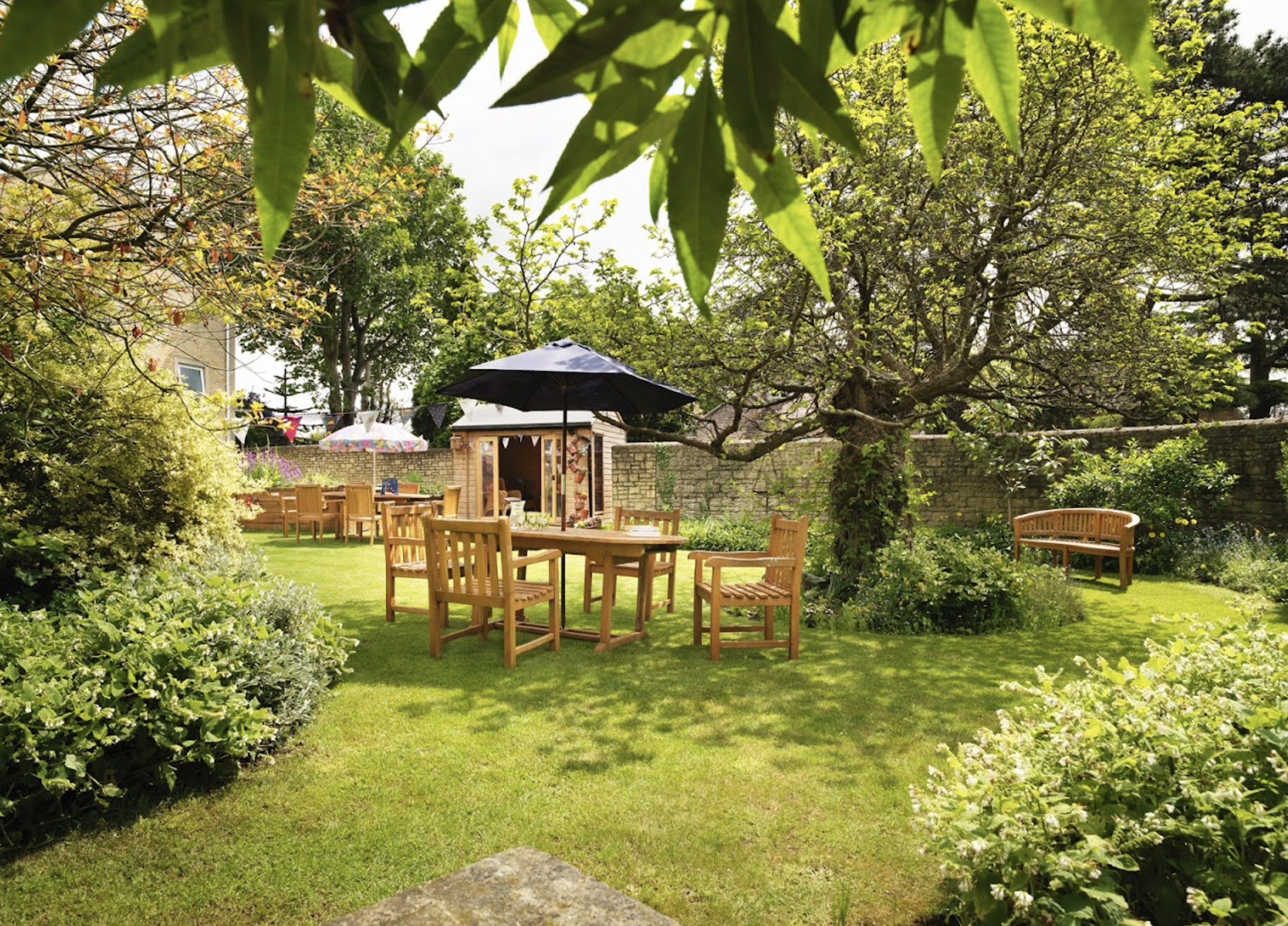 Garden of Newland House Care Home in Witney, West Oxfordshire