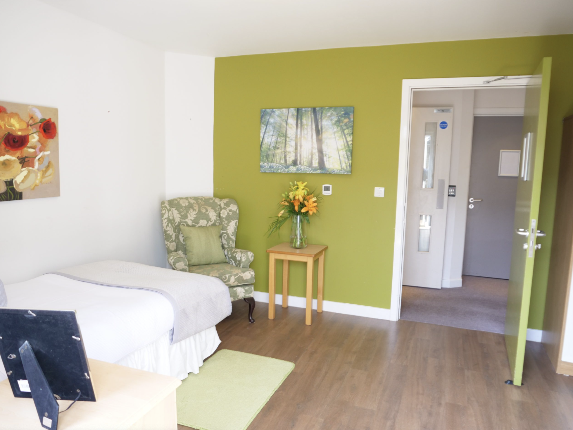 Bedroom of Hartley House care home in Cranbrook, Kent,