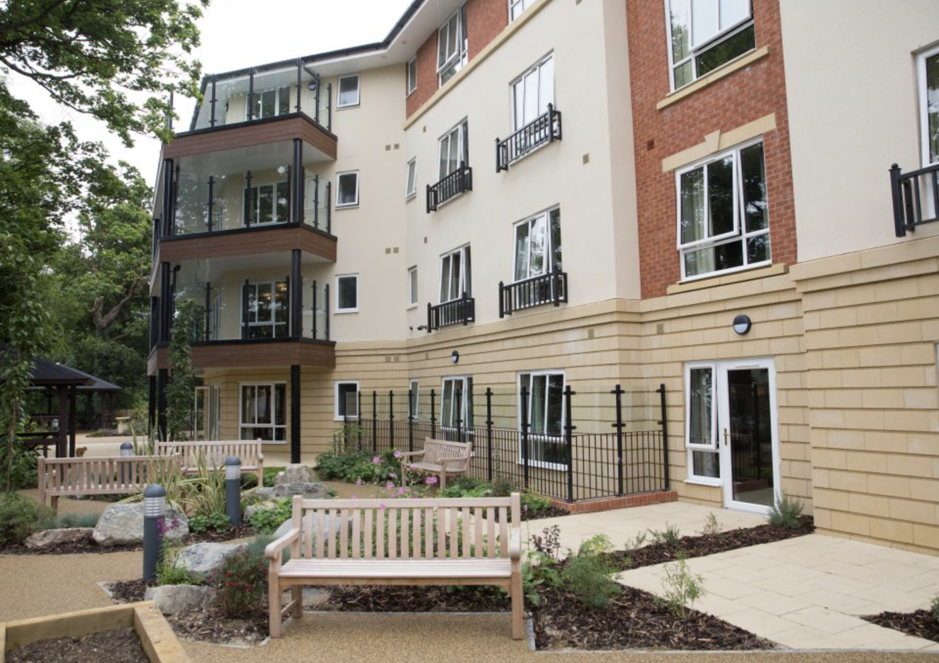Exterior of Cuffley Manor care home in Potters Bar, Hertfordshire