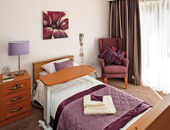 Bedroom of Warren Lodge care home in Ashford, Kent