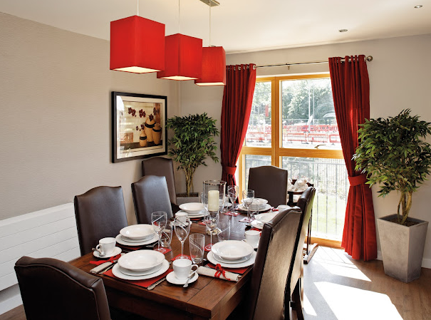 Private dining of Warren Lodge care home in Ashford, Kent