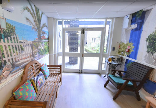 Hallway of Meadbank care home in London, Greater London
