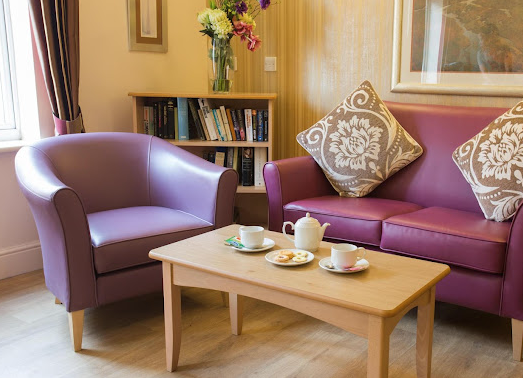 Lounge of Meadbank care home in London, Greater London