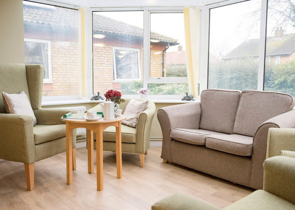 Lounge of Manor Court care home in Southall, London