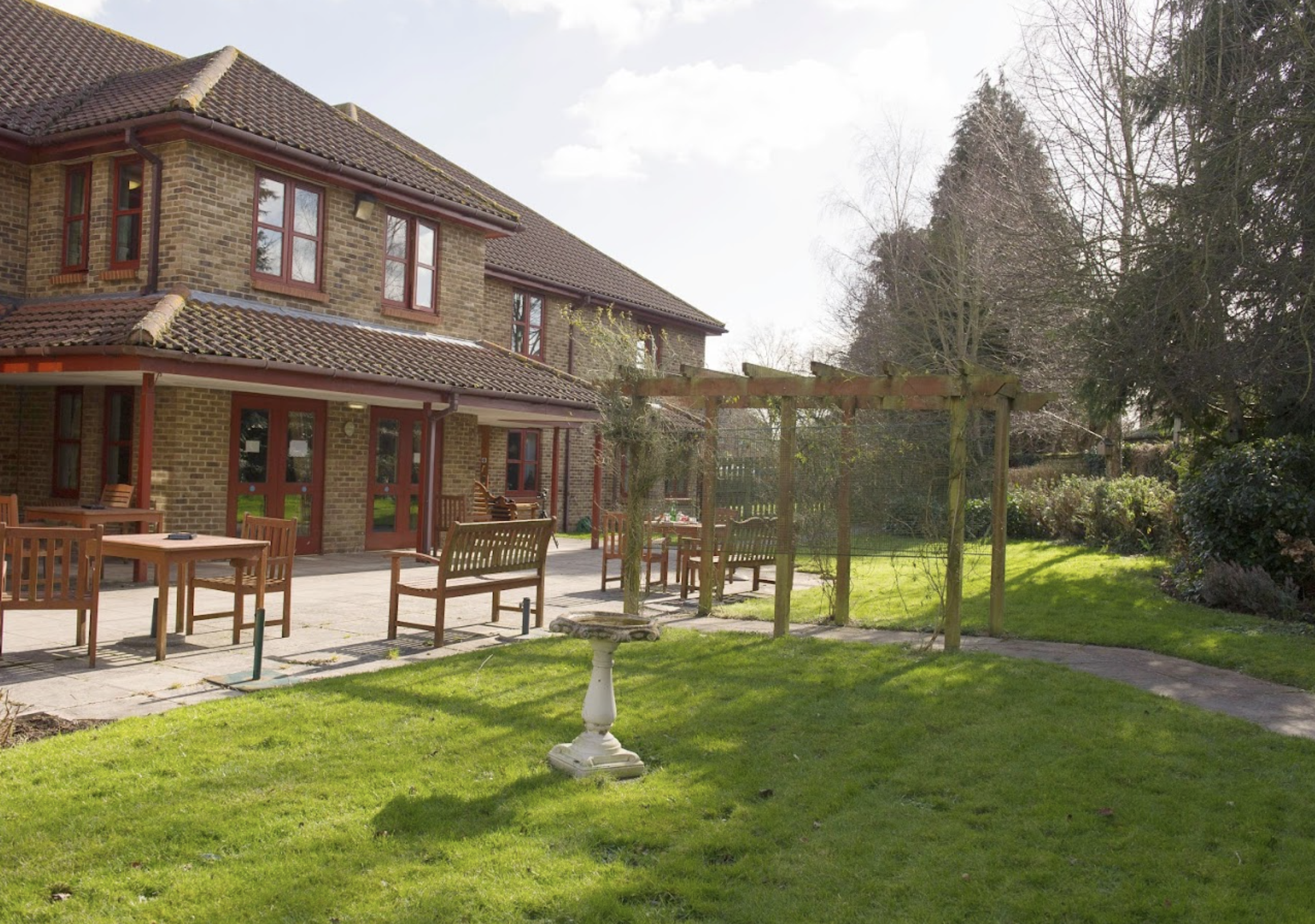 Garden of Maypole care home in Southampton, Hampshire