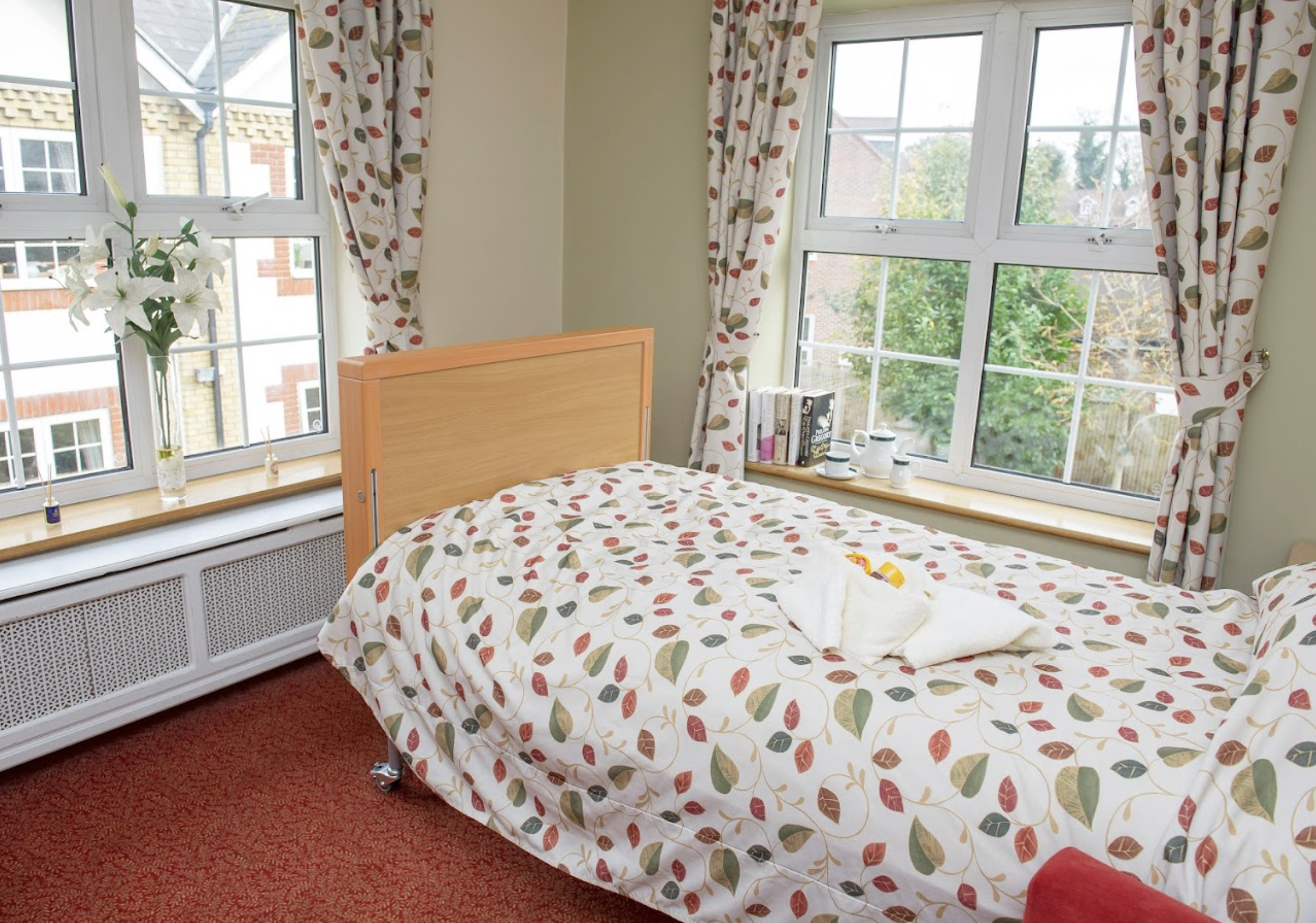 Bedroom of Wilmington Manor care home in Dartford, Kent