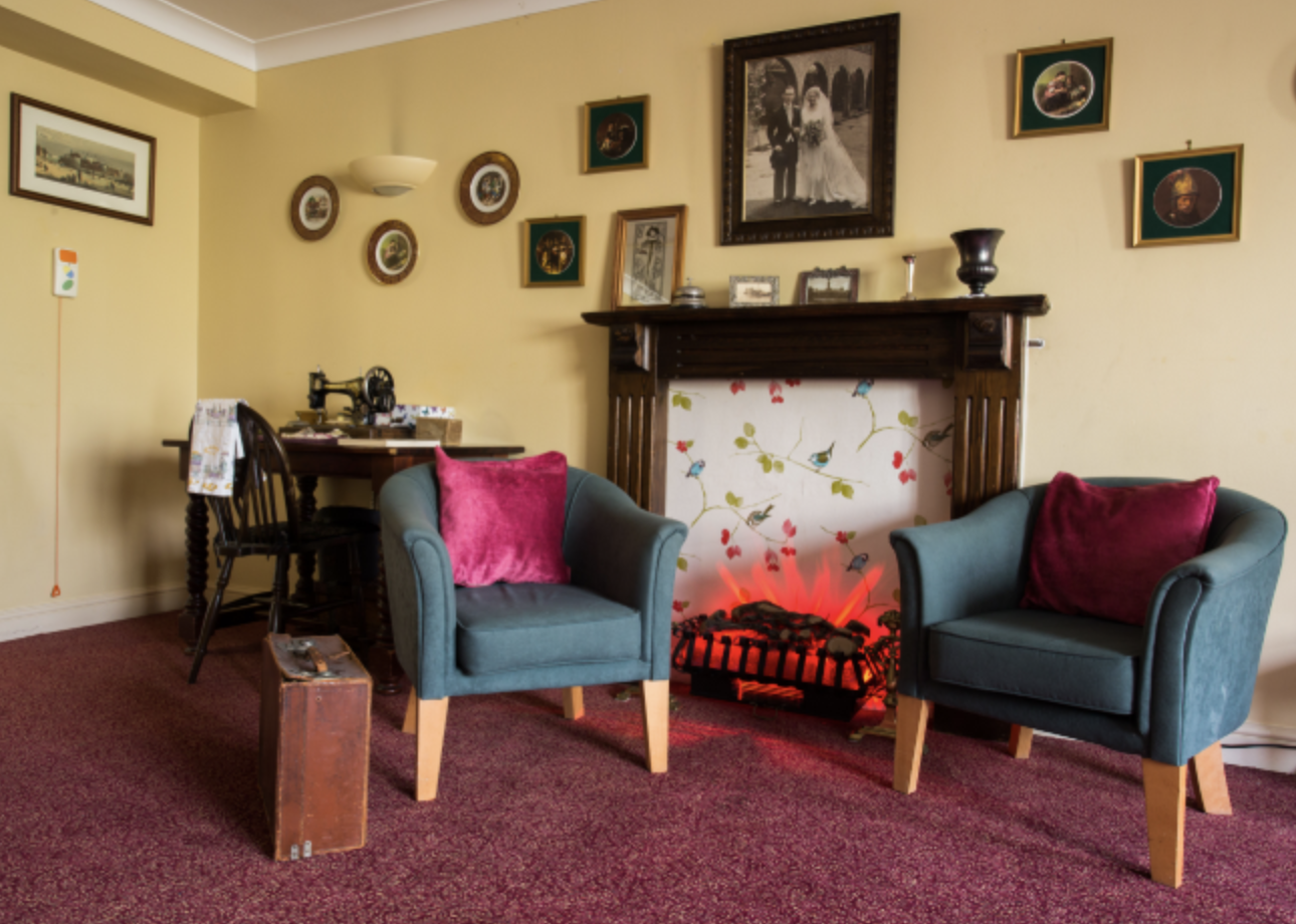 Lounge of The Priory care home in Solihull, West Midlands