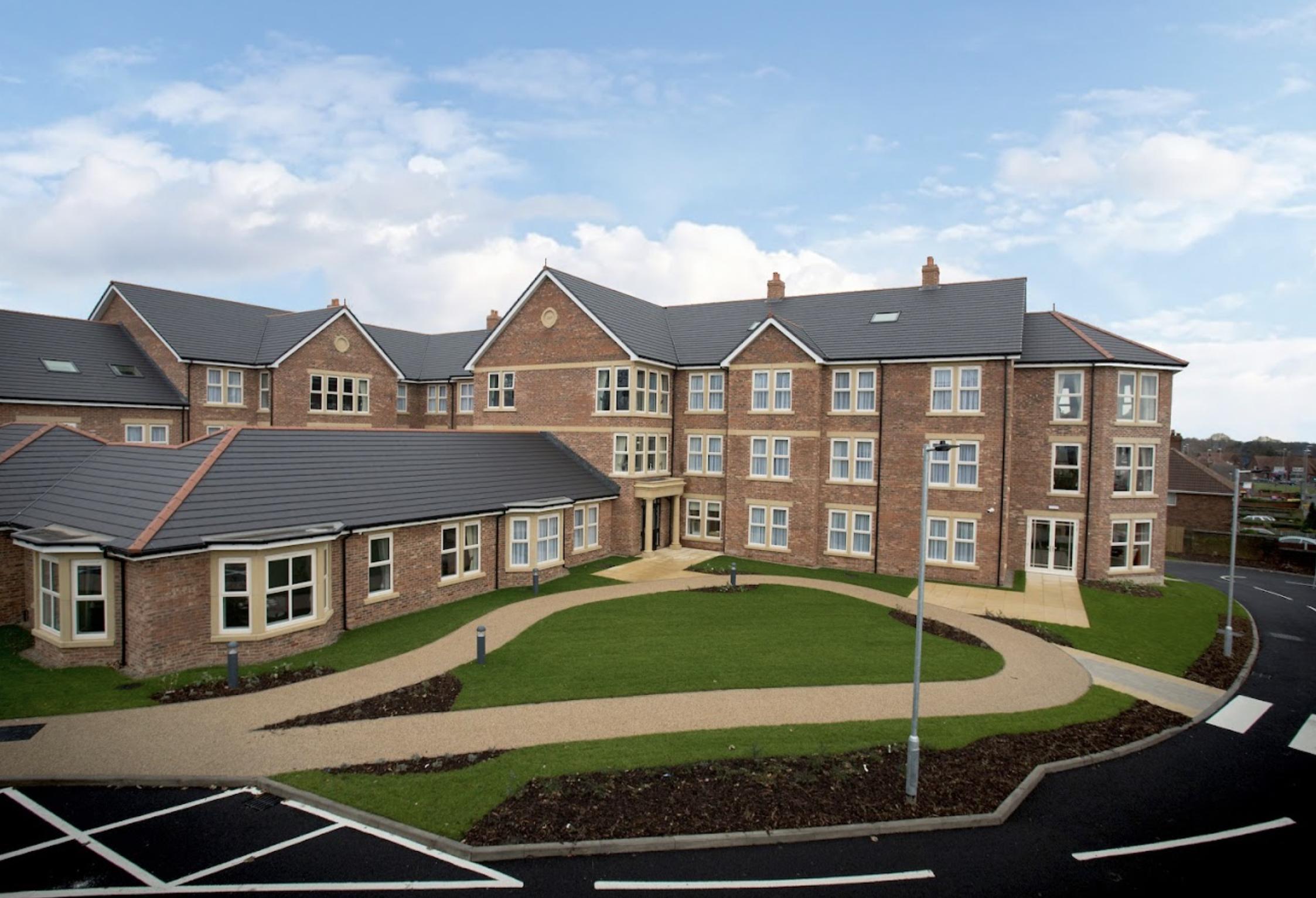 Exterior of Wykebeck Court care home in Leeds, Yorkshire