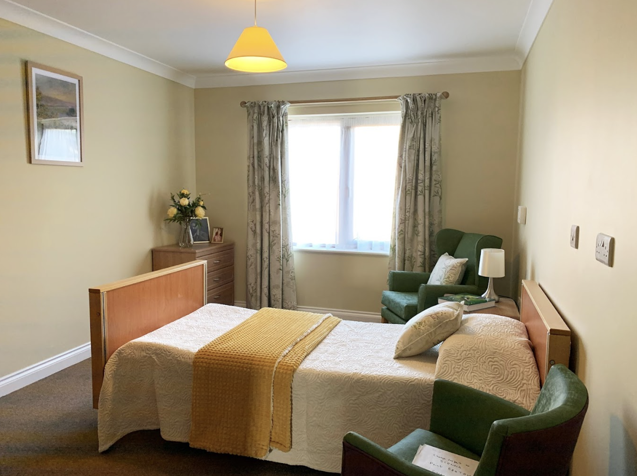 Bedroom of Fern Brook Lodge care home in Gillingham, Dorset
