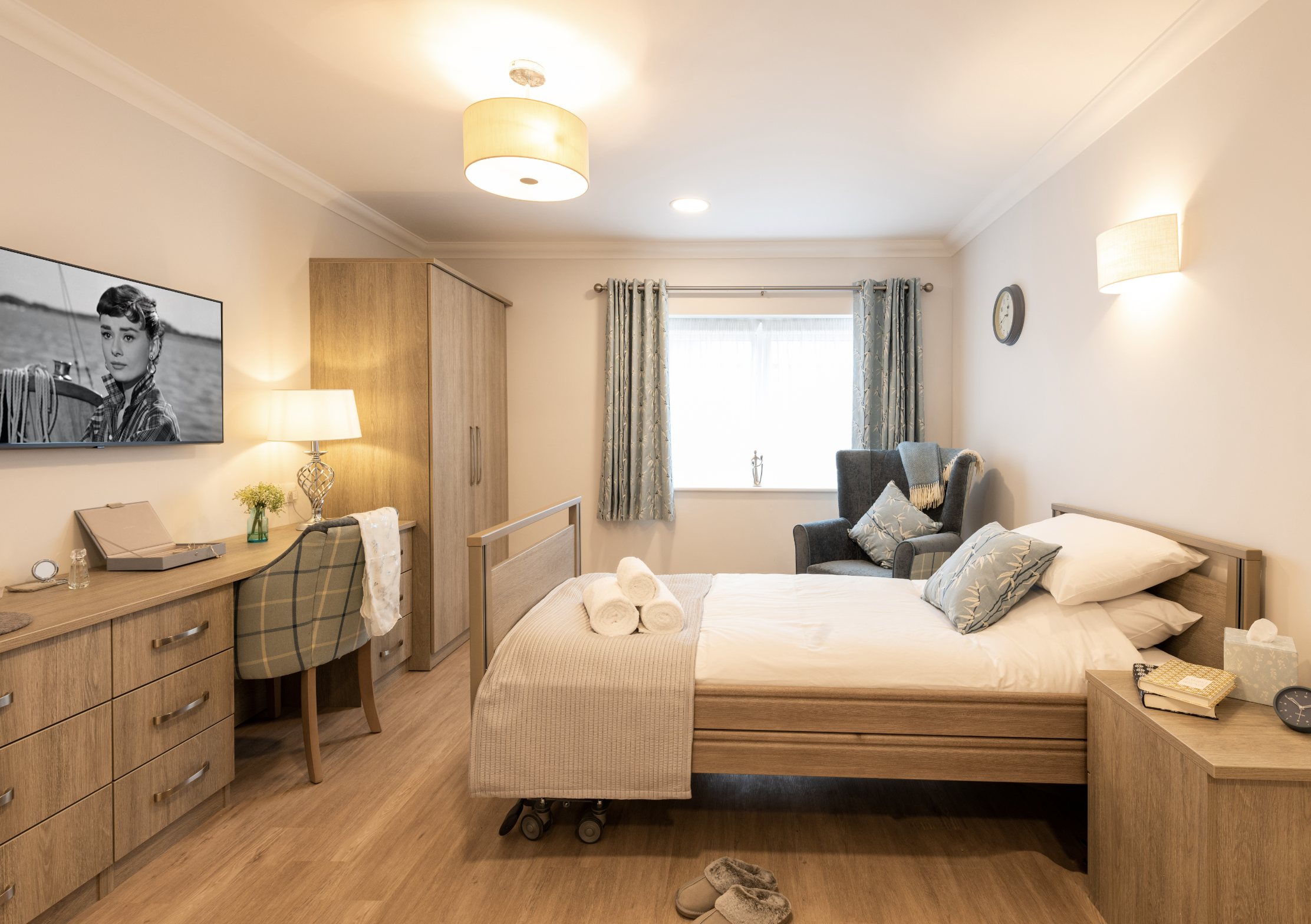 Bedroom of Chestnut Manor care home in Wanstead, London