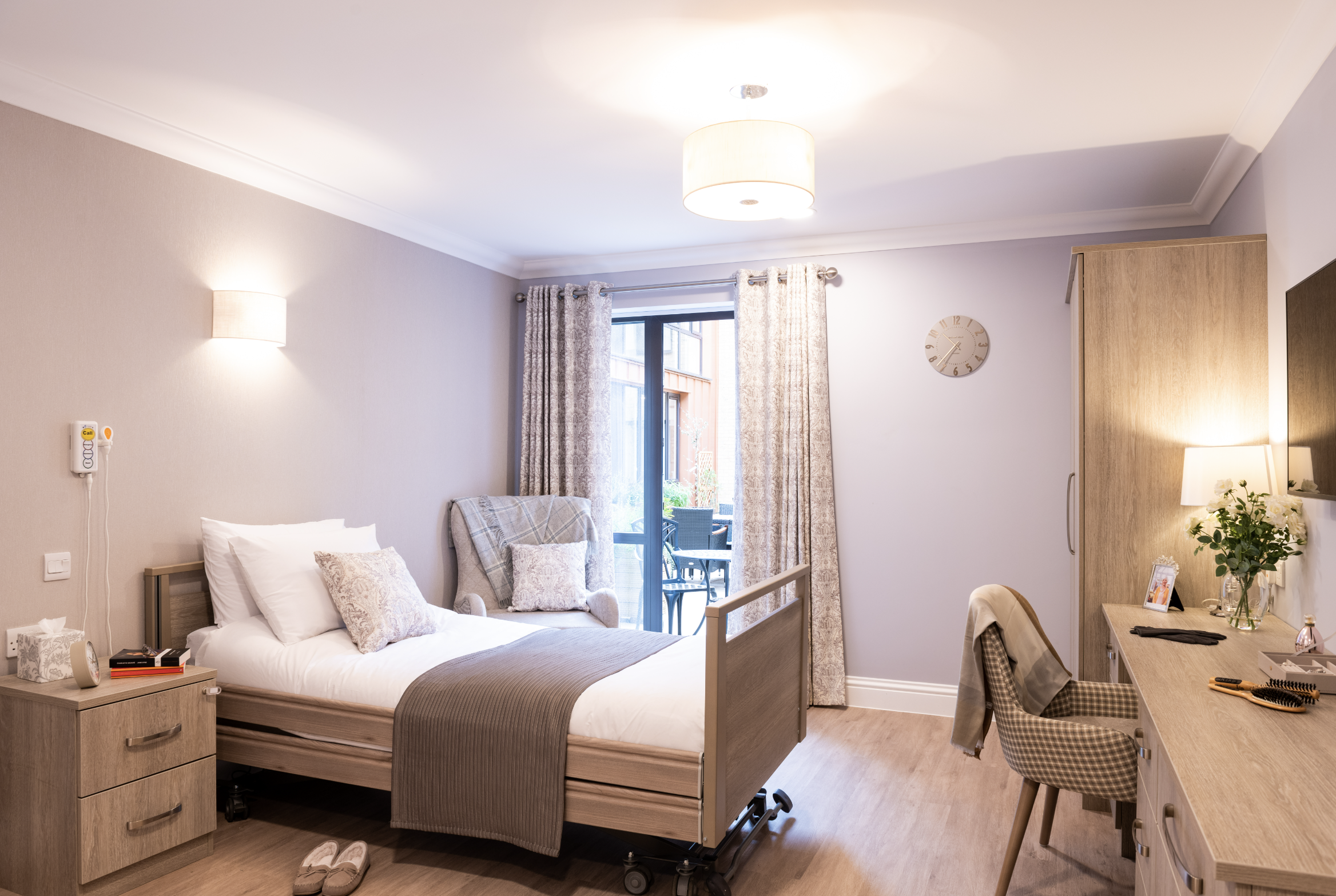 Bedroom of Chestnut Manor care home in Wanstead, London
