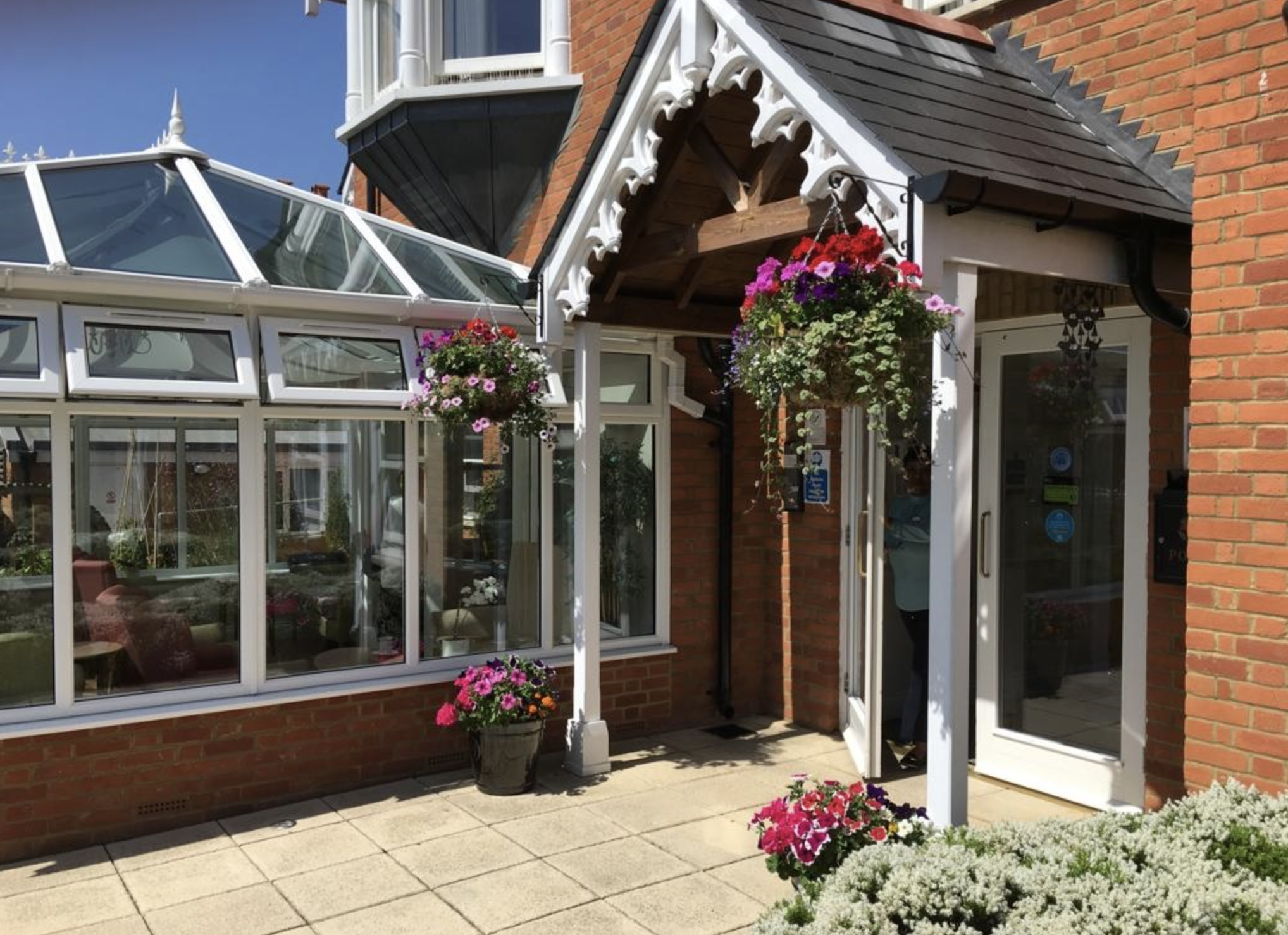 Entrance of Byron House care home in Aylesbury, Buckinghamshire