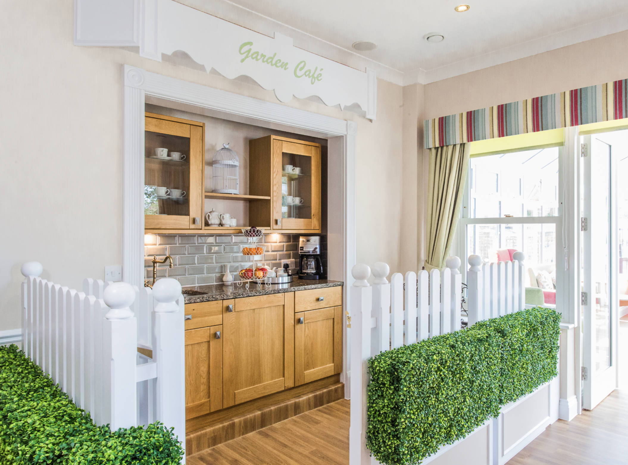 Cafe of Byron House care home in Aylesbury, Buckinghamshire