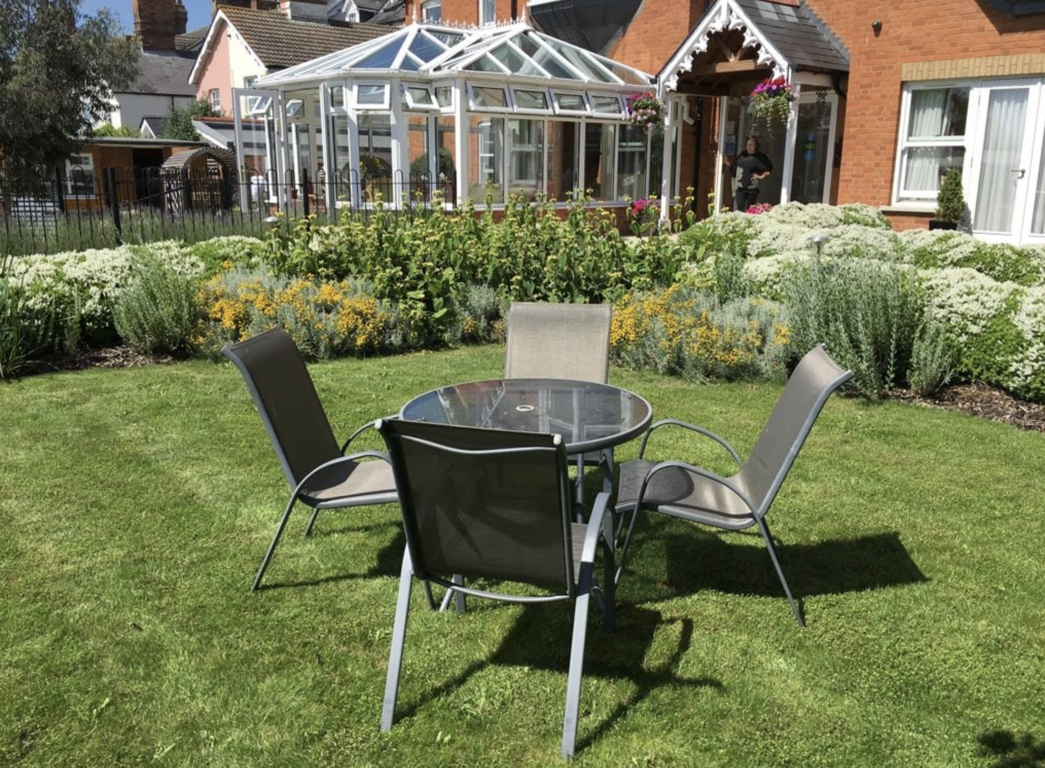 Garden of Byron House care home in Aylesbury, Buckinghamshire