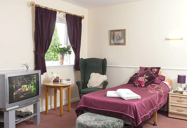 Bedroom of Brimington care home in Chesterfield, Derbyshire