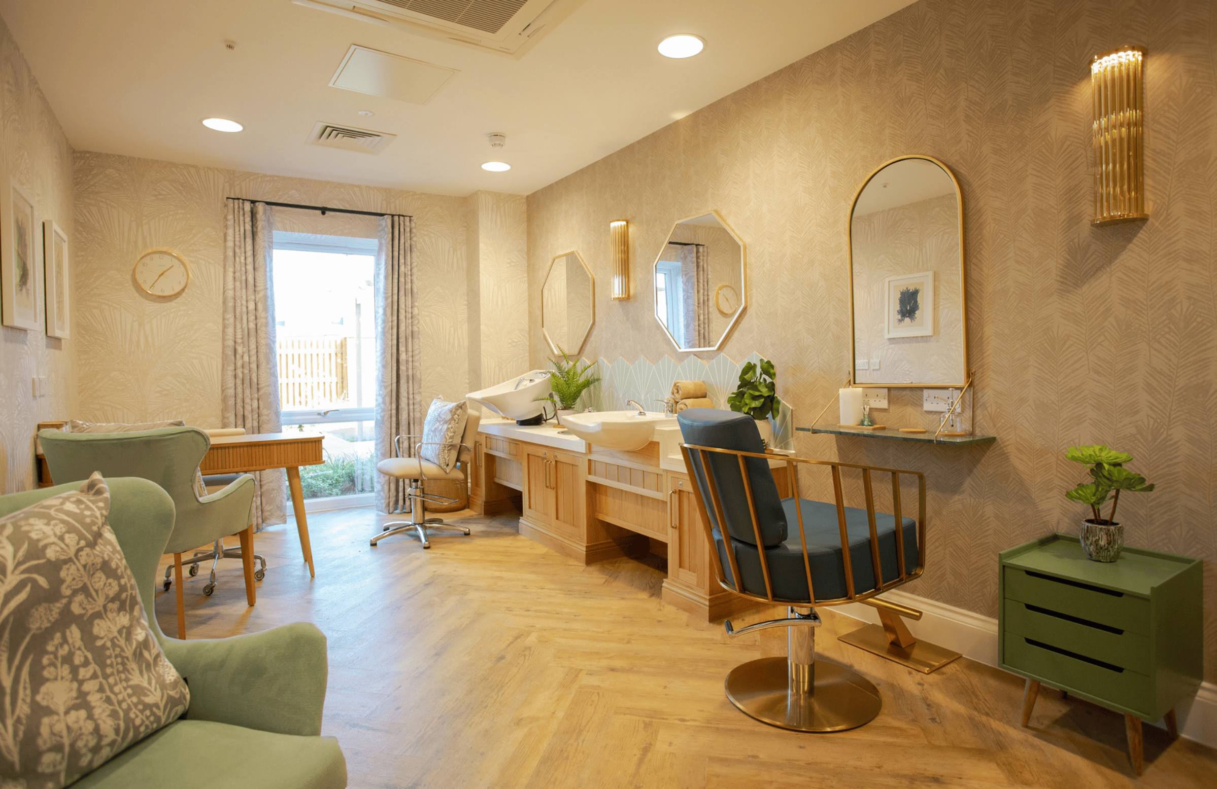 Salon of Elm View care home in Bishop's Storford, Hertfordshire